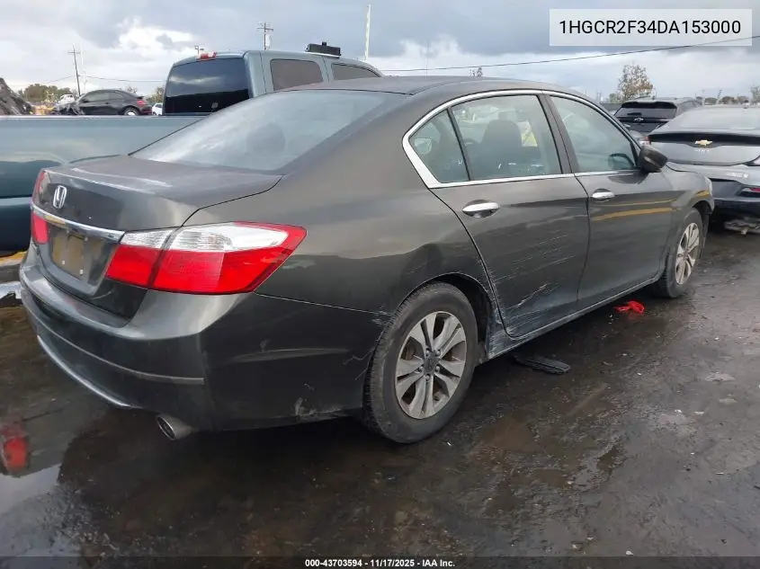 1HGCR2F34DA153000 2013 Honda Accord Lx
