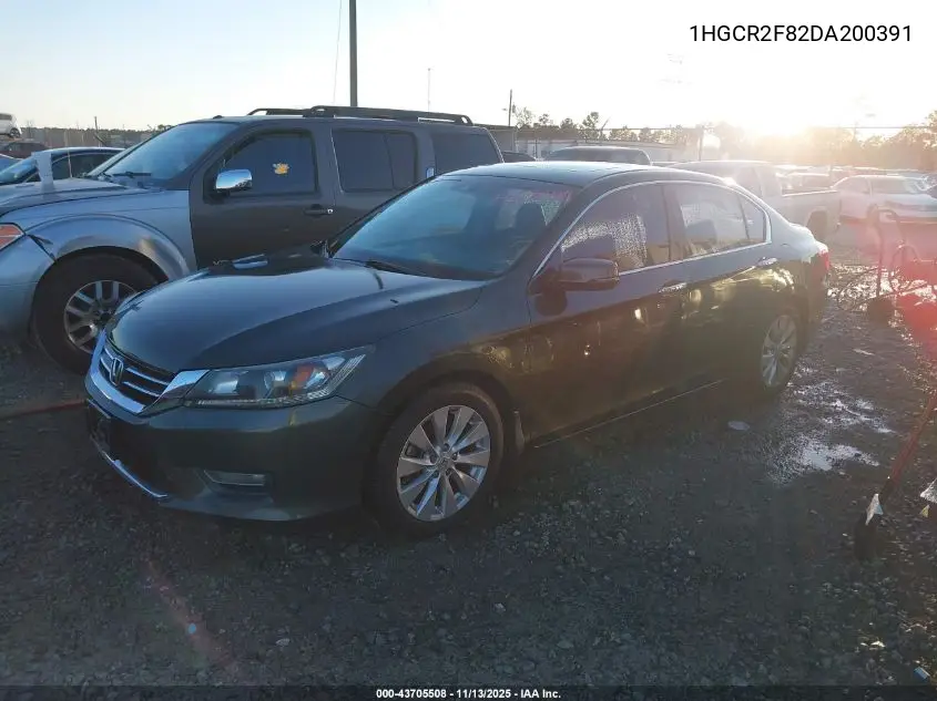 1HGCR2F82DA200391 2013 Honda Accord Ex-L