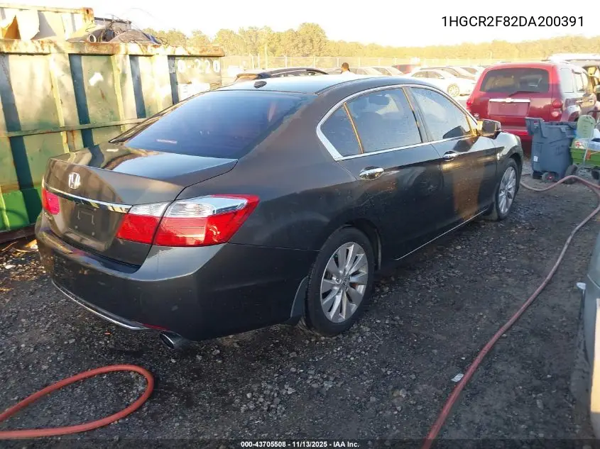 1HGCR2F82DA200391 2013 Honda Accord Ex-L