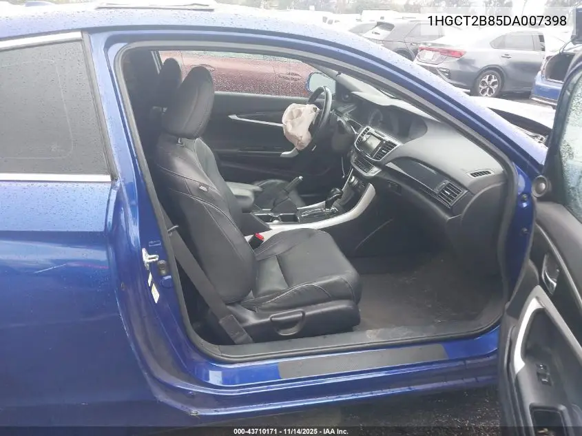 1HGCT2B85DA007398 2013 Honda Accord Ex-L V-6