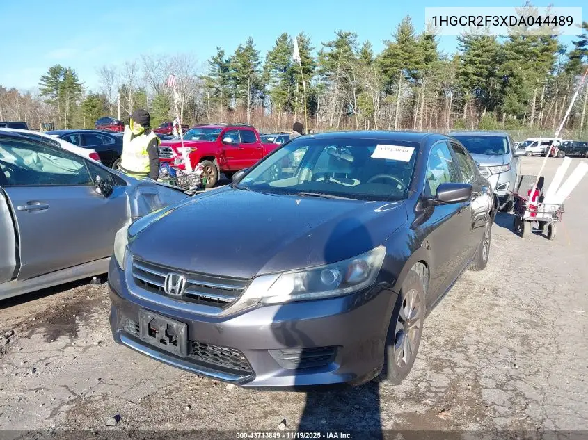 1HGCR2F3XDA044489 2013 Honda Accord Lx