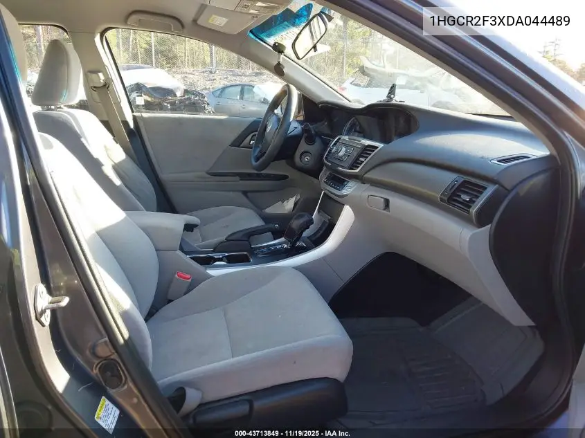 1HGCR2F3XDA044489 2013 Honda Accord Lx