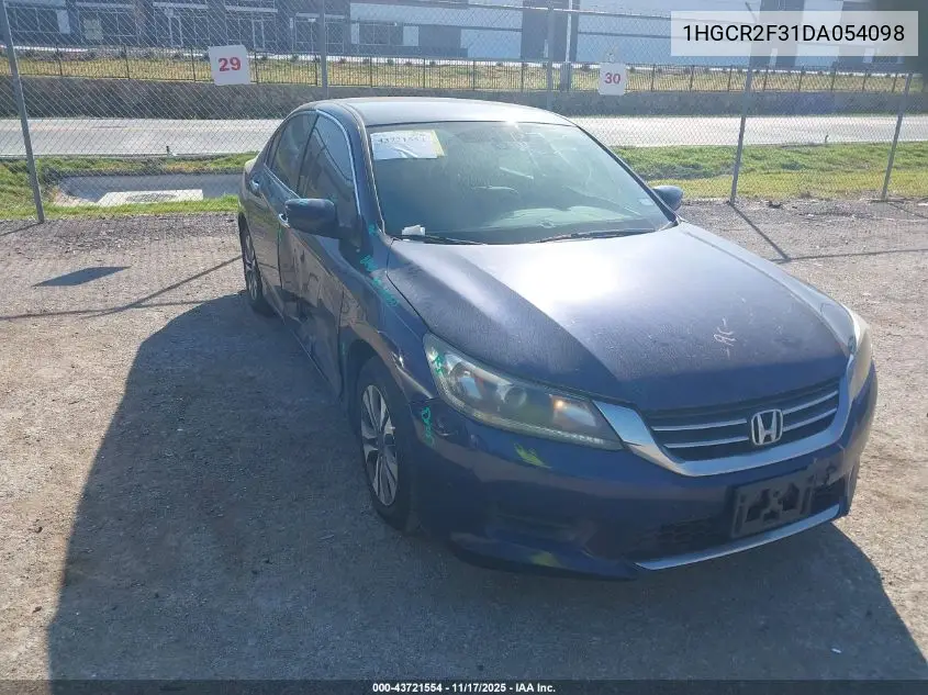 1HGCR2F31DA054098 2013 Honda Accord Lx