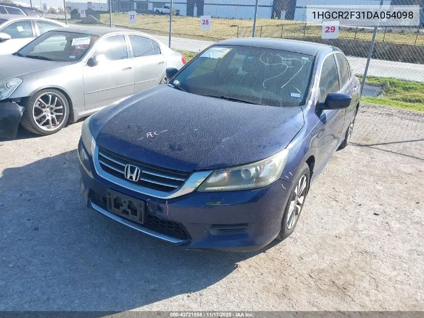 1HGCR2F31DA054098 2013 Honda Accord Lx