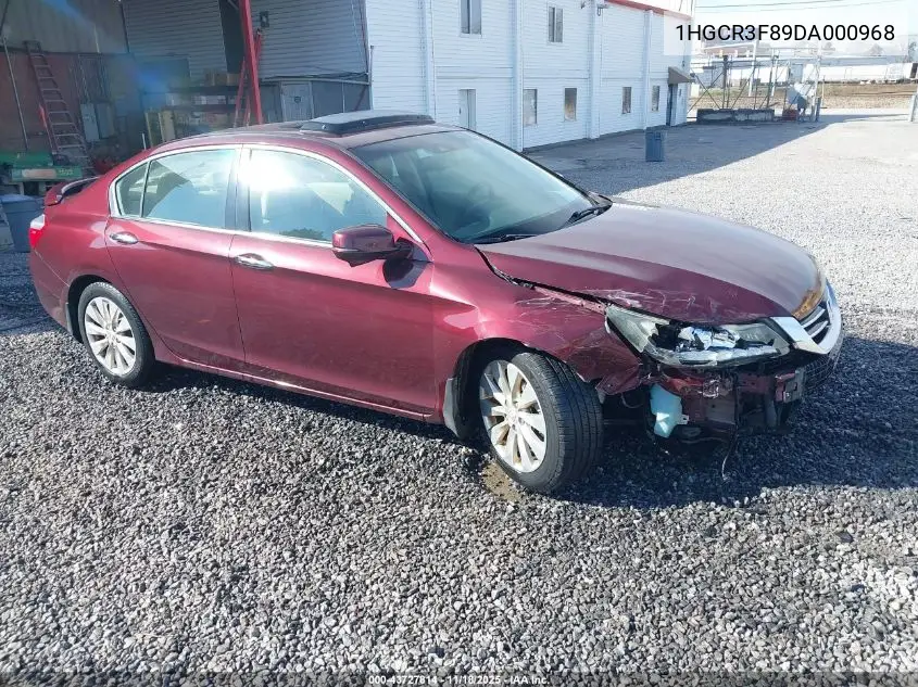 1HGCR3F89DA000968 2013 Honda Accord Ex-L V-6