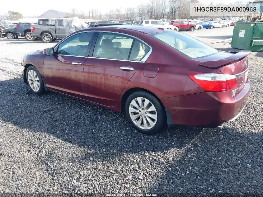 1HGCR3F89DA000968 2013 Honda Accord Ex-L V-6