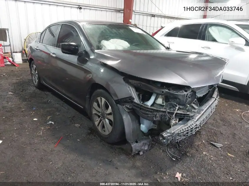 1HGCR2F34DA033746 2013 Honda Accord Lx