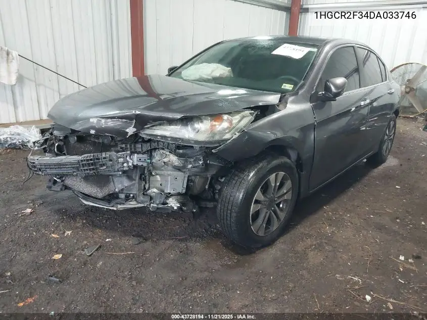 1HGCR2F34DA033746 2013 Honda Accord Lx