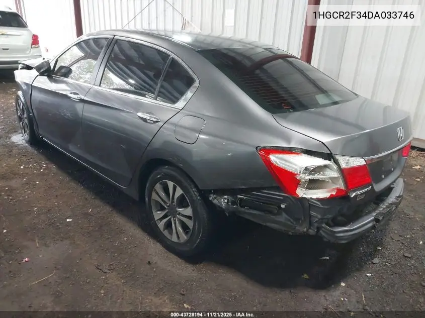 1HGCR2F34DA033746 2013 Honda Accord Lx