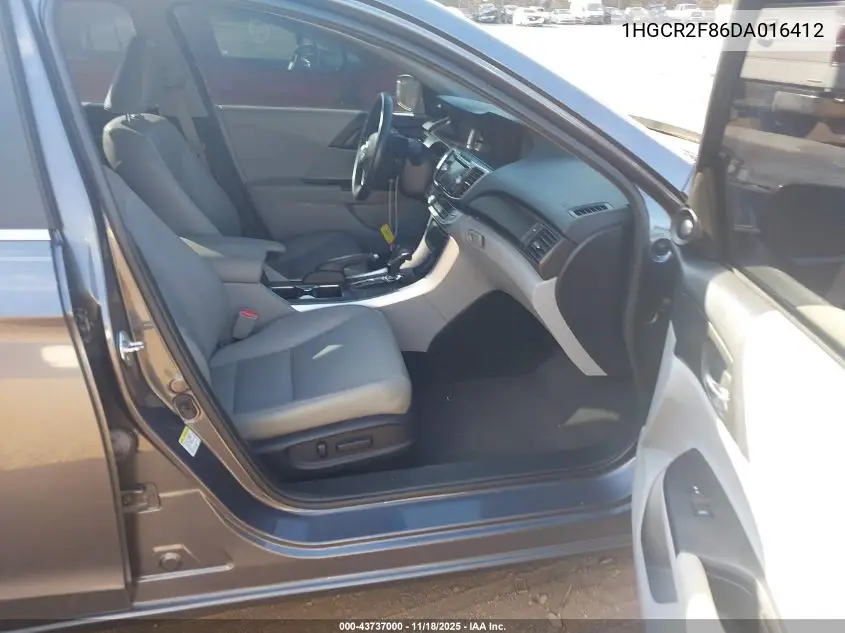1HGCR2F86DA016412 2013 Honda Accord Sdn Ex-L