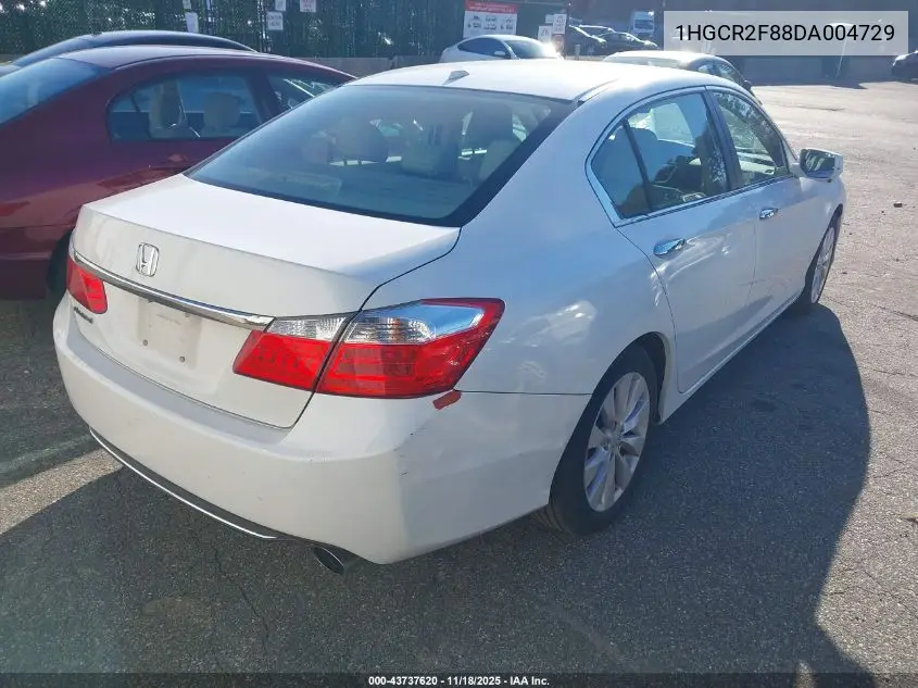1HGCR2F88DA004729 2013 Honda Accord Ex-L
