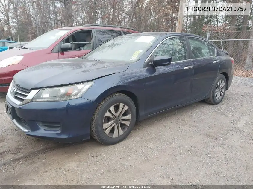 1HGCR2F37DA210757 2013 Honda Accord Lx