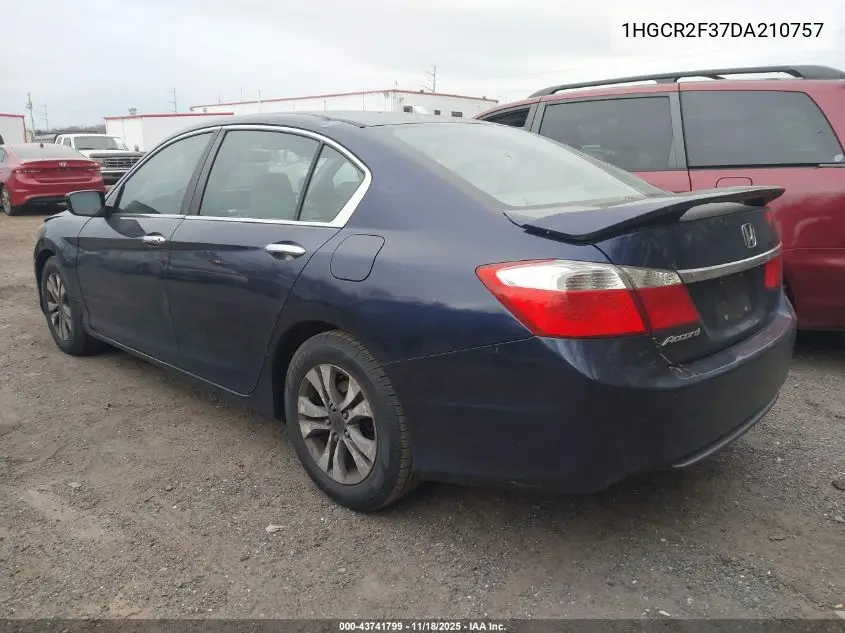 1HGCR2F37DA210757 2013 Honda Accord Lx