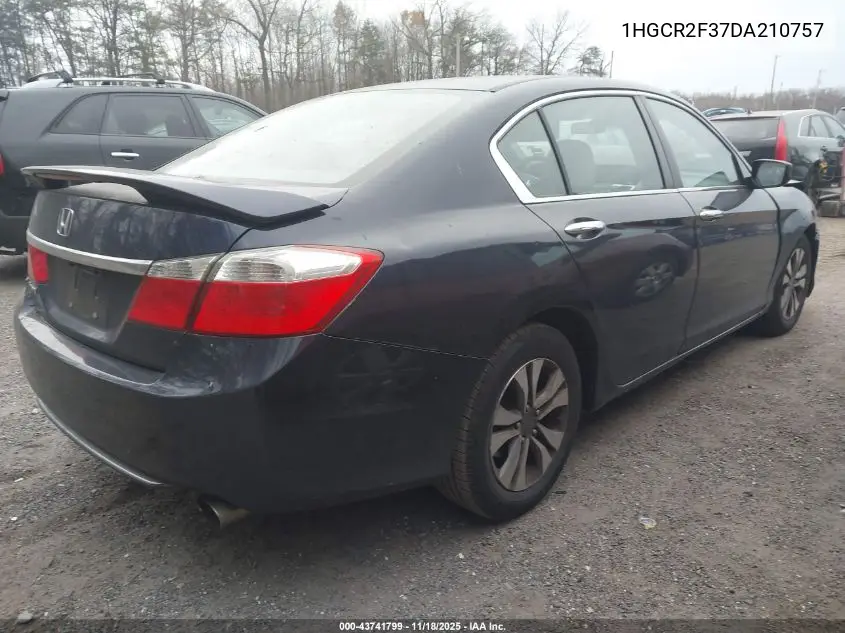 1HGCR2F37DA210757 2013 Honda Accord Lx