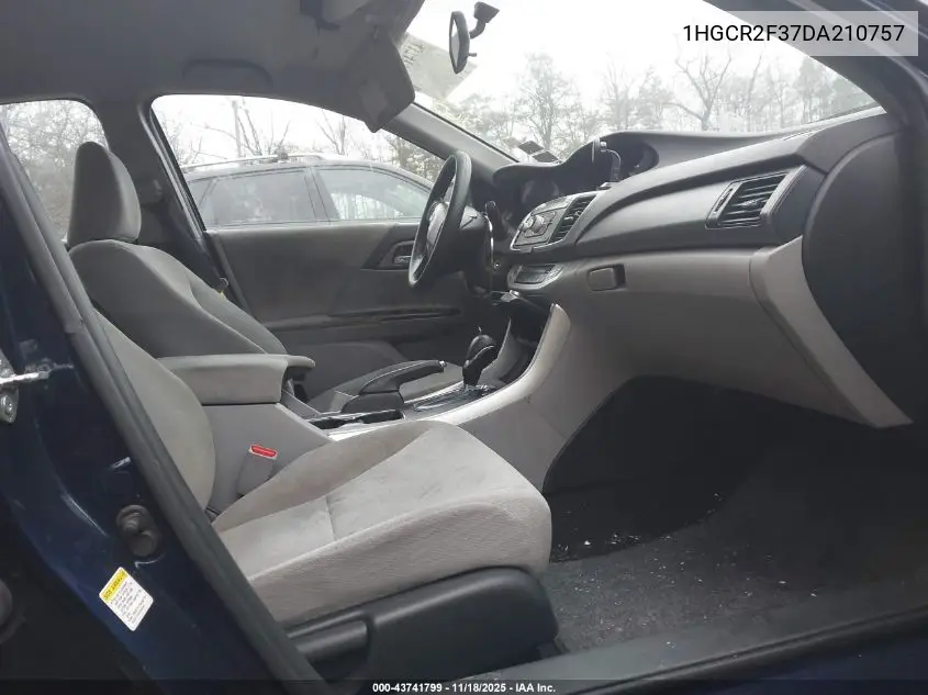 1HGCR2F37DA210757 2013 Honda Accord Lx