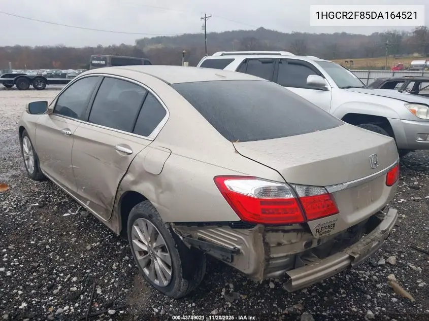 1HGCR2F85DA164521 2013 Honda Accord Sdn Ex-L