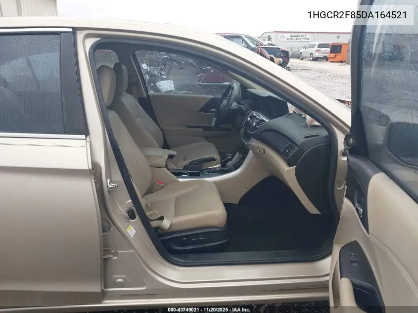 1HGCR2F85DA164521 2013 Honda Accord Sdn Ex-L