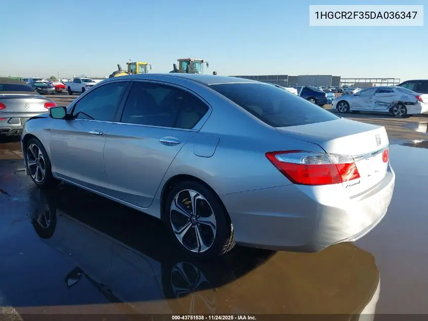 1HGCR2F35DA036347 2013 Honda Accord Lx