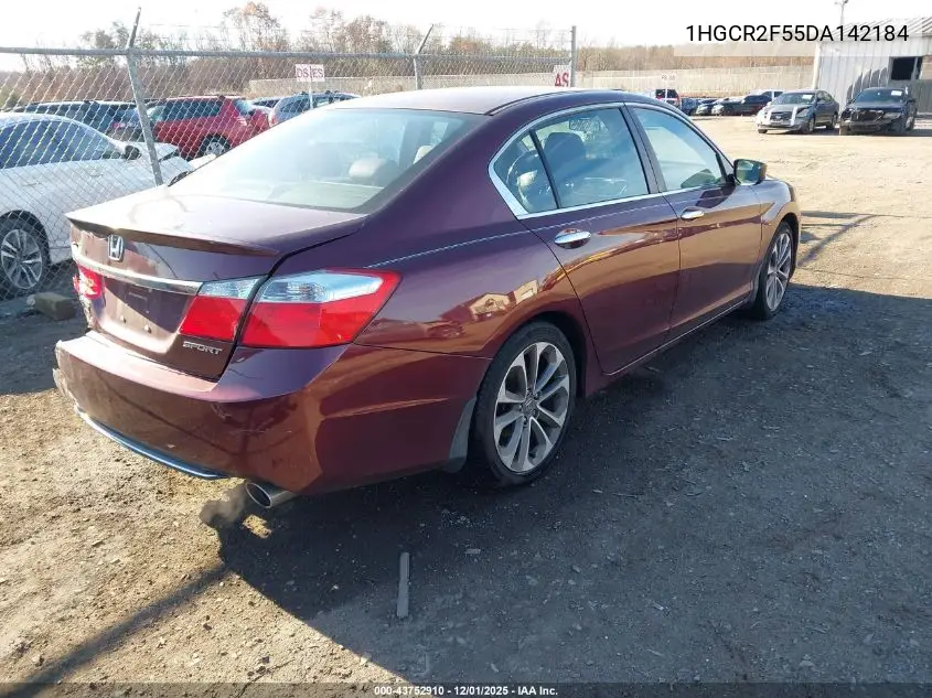 1HGCR2F55DA142184 2013 Honda Accord Sport