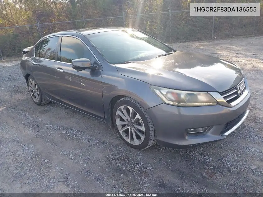 1HGCR2F83DA136555 2013 Honda Accord Sdn Ex-L
