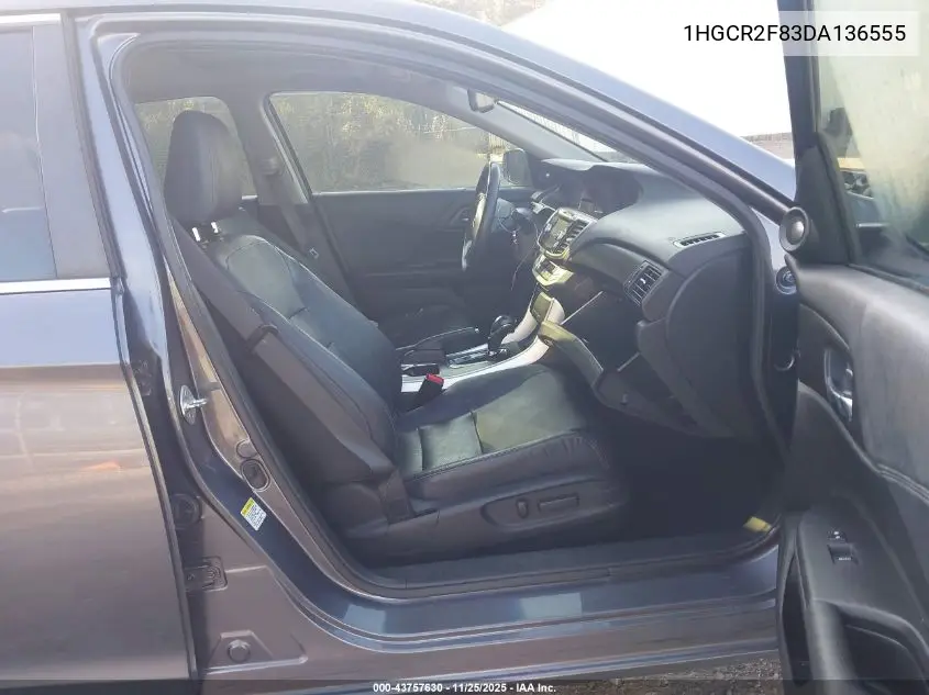 1HGCR2F83DA136555 2013 Honda Accord Sdn Ex-L