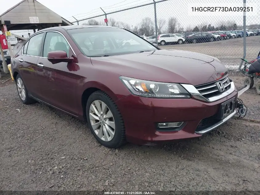 1HGCR2F73DA039251 2013 Honda Accord Ex