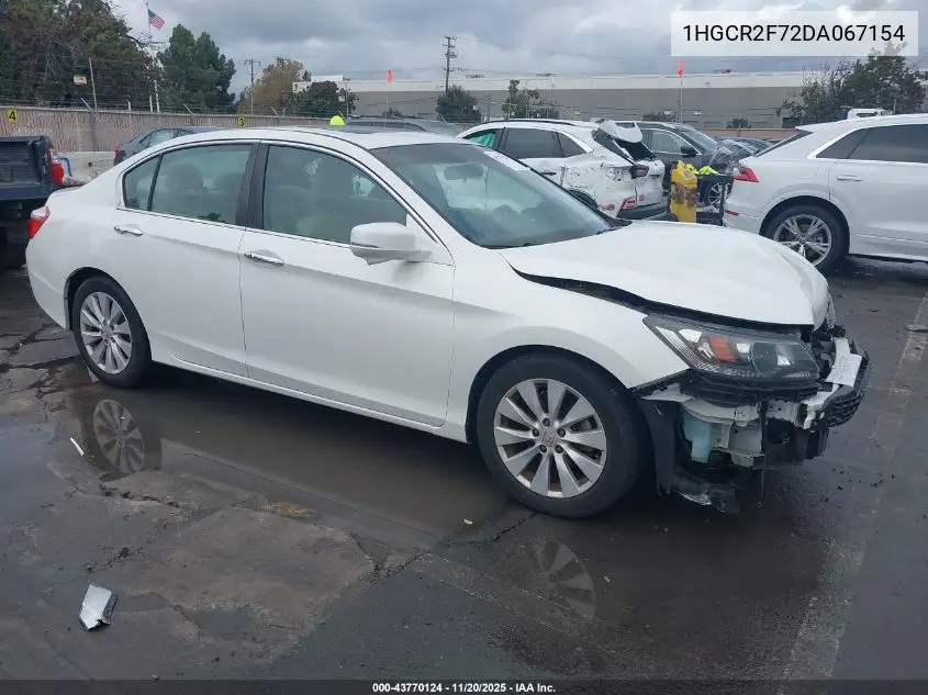 1HGCR2F72DA067154 2013 Honda Accord Ex