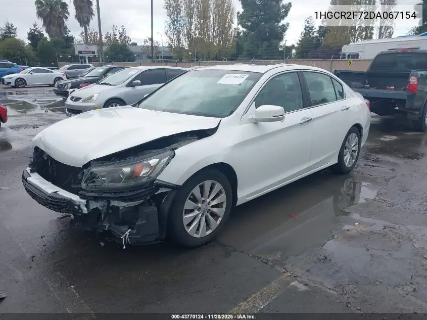 1HGCR2F72DA067154 2013 Honda Accord Ex