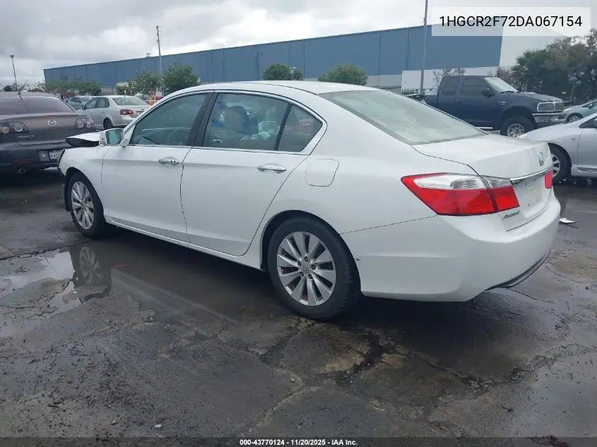 1HGCR2F72DA067154 2013 Honda Accord Ex