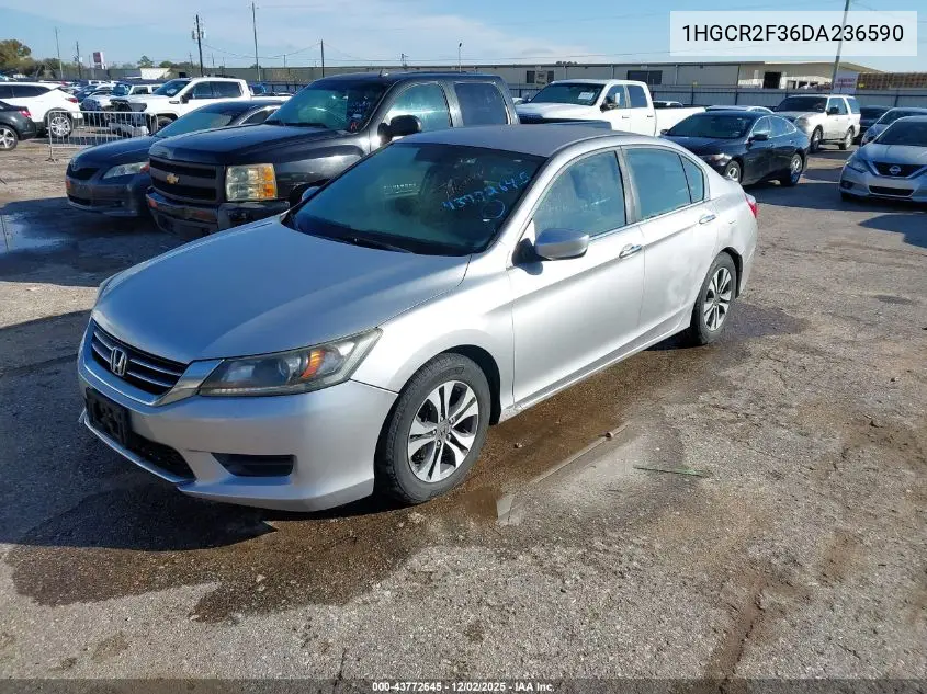 1HGCR2F36DA236590 2013 Honda Accord Lx