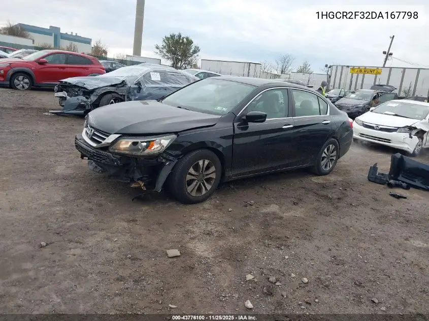 1HGCR2F32DA167798 2013 Honda Accord Lx