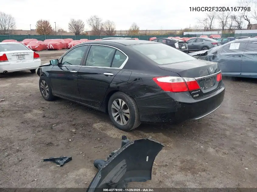 1HGCR2F32DA167798 2013 Honda Accord Lx