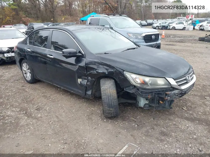 1HGCR2F83DA114328 2013 Honda Accord Sdn Ex-L