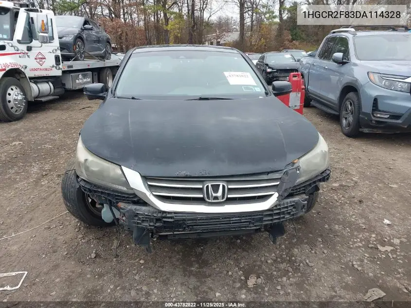 1HGCR2F83DA114328 2013 Honda Accord Sdn Ex-L