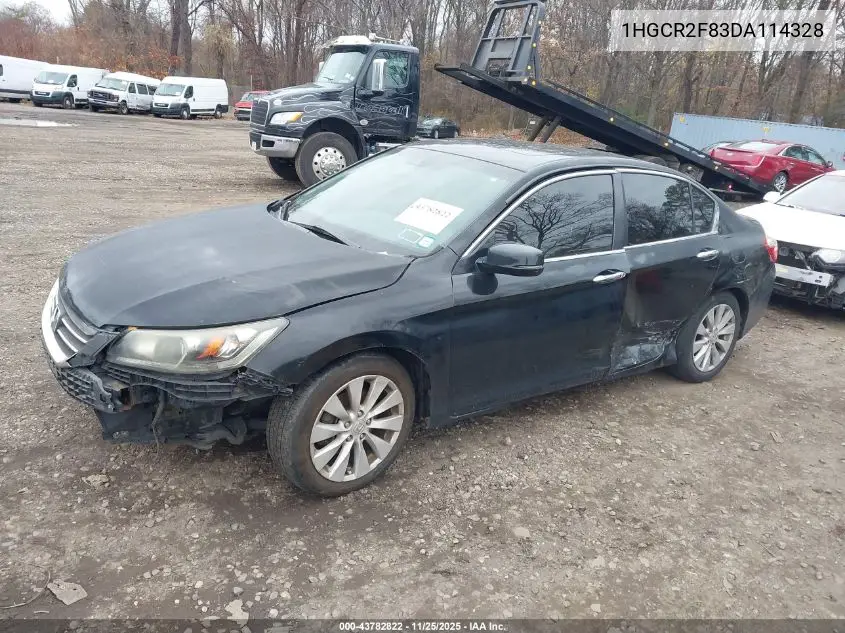 1HGCR2F83DA114328 2013 Honda Accord Sdn Ex-L