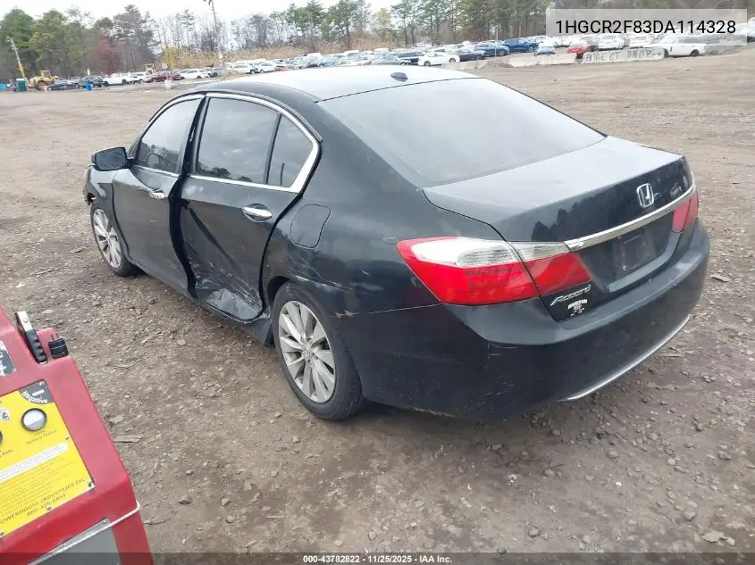 1HGCR2F83DA114328 2013 Honda Accord Sdn Ex-L