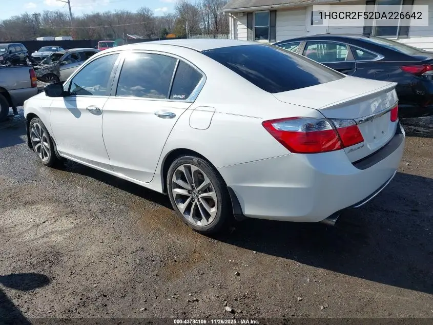 1HGCR2F52DA226642 2013 Honda Accord Sport
