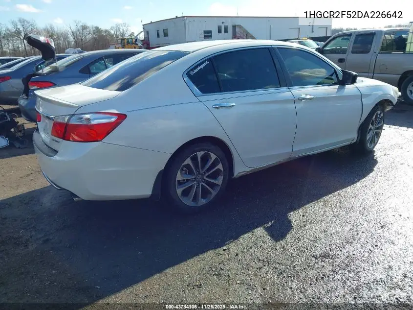1HGCR2F52DA226642 2013 Honda Accord Sport