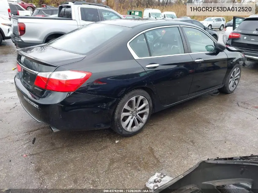 1HGCR2F53DA012520 2013 Honda Accord Sport