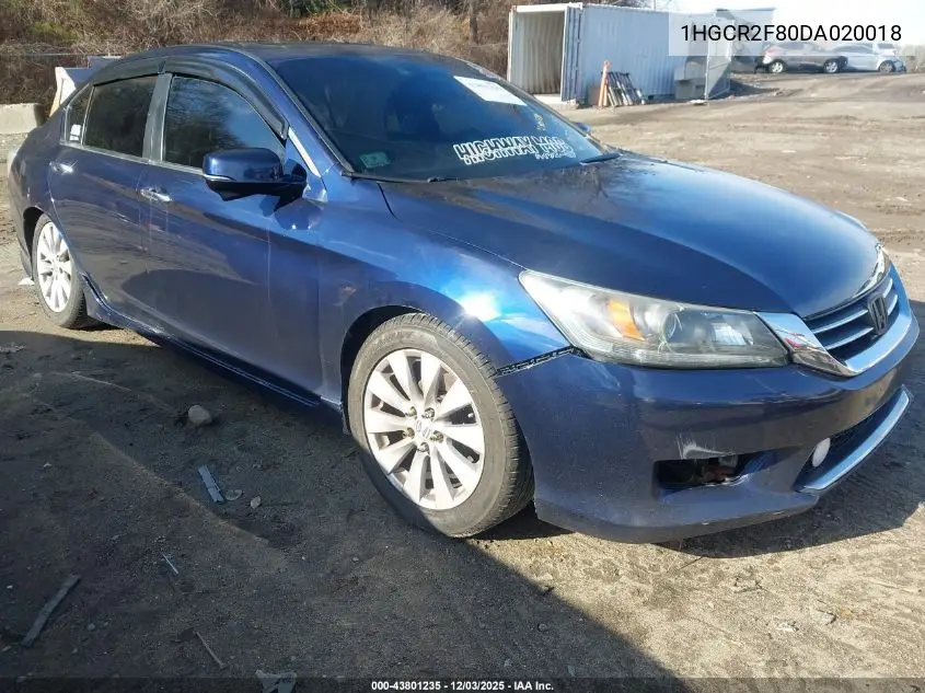 1HGCR2F80DA020018 2013 Honda Accord Sdn Ex-L
