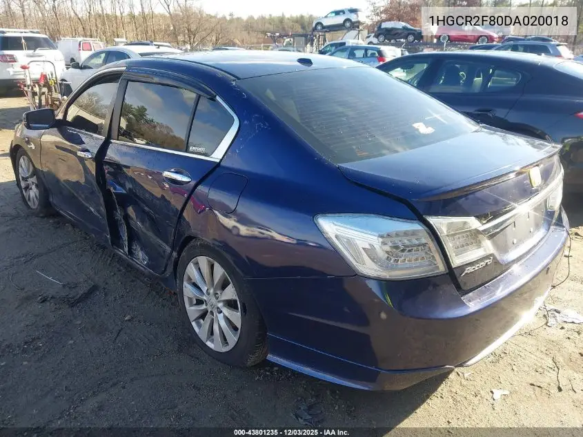 1HGCR2F80DA020018 2013 Honda Accord Sdn Ex-L