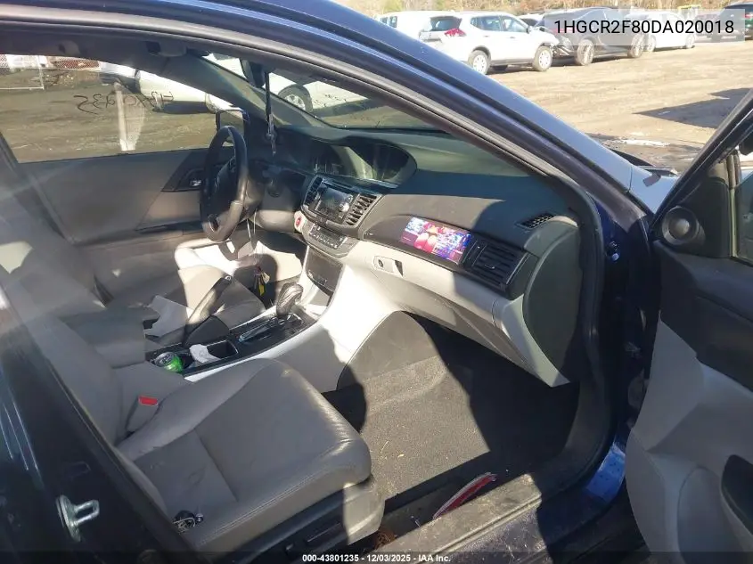 1HGCR2F80DA020018 2013 Honda Accord Sdn Ex-L