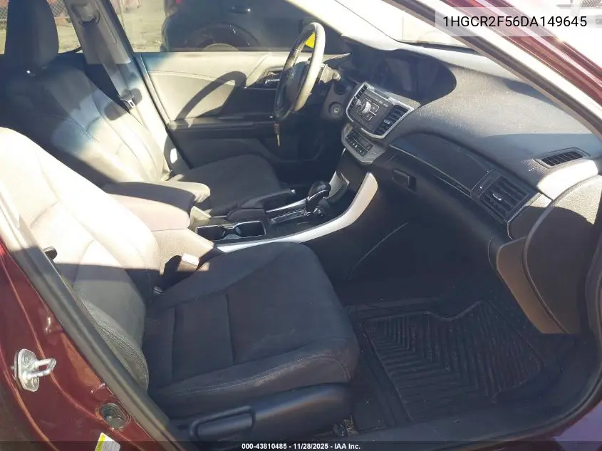 1HGCR2F56DA149645 2013 Honda Accord Sport