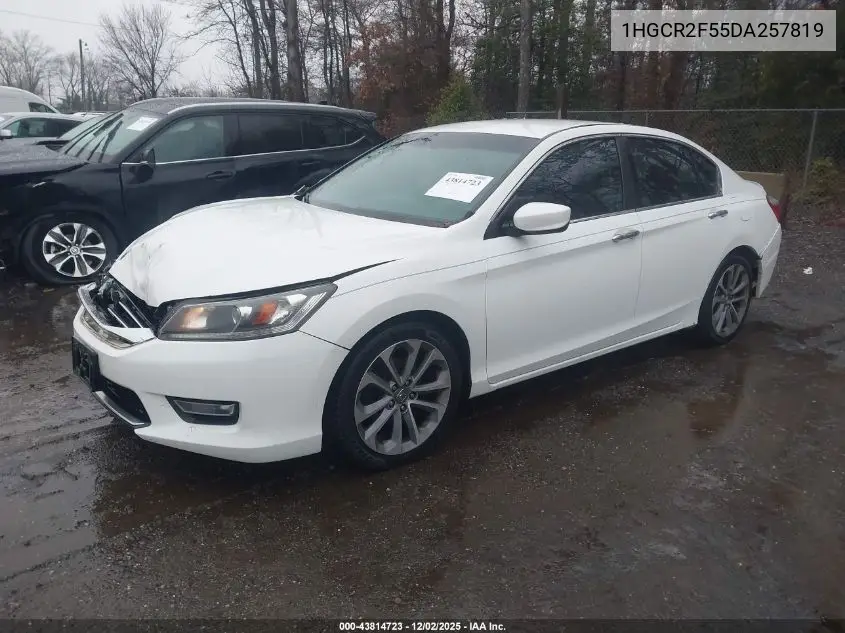 1HGCR2F55DA257819 2013 Honda Accord Sport