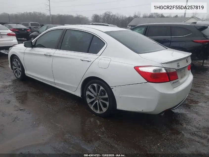 1HGCR2F55DA257819 2013 Honda Accord Sport