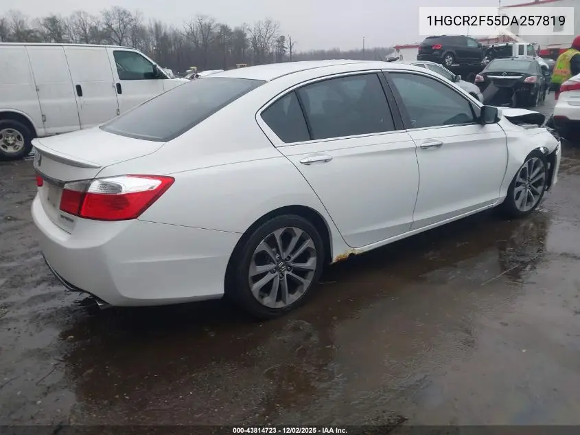 1HGCR2F55DA257819 2013 Honda Accord Sport