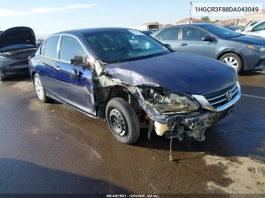 1HGCR3F88DA043049 2013 Honda Accord Ex-L V-6