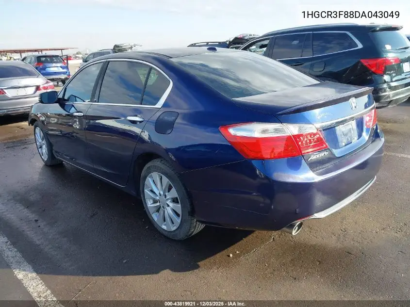 1HGCR3F88DA043049 2013 Honda Accord Ex-L V-6