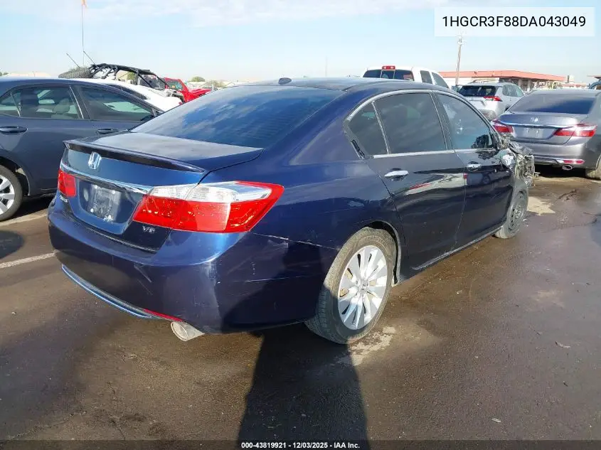 1HGCR3F88DA043049 2013 Honda Accord Ex-L V-6