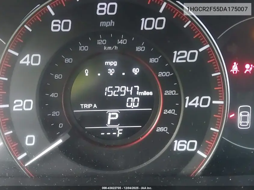 1HGCR2F55DA175007 2013 Honda Accord Sport